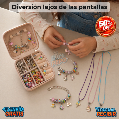CharmStudio™ 💎 - Kit pulseras con joyero ✨