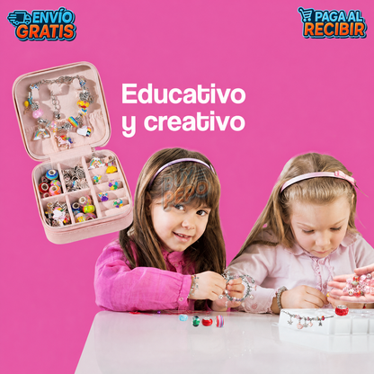 CharmStudio™ 💎 - Kit pulseras con joyero ✨
