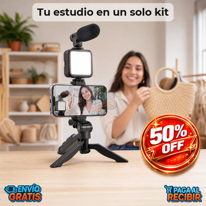SteadyCast™ 🎬 - Kit de grabación completo 💡