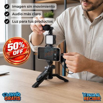 SteadyCast™ 🎬 - Kit de grabación completo 💡