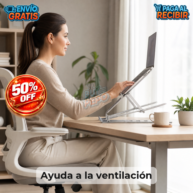 LiftDesk™ 💻 - Soporte elevador para notebook ⬆️