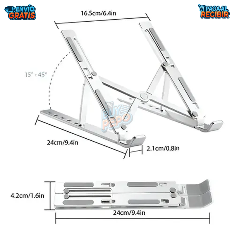 LiftDesk™ 💻 - Soporte elevador para notebook ⬆️